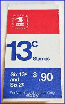 100 Scott# BK127 Vending BookletsLiberty Bell 13c & Frank Lloyd Wright 2c 1975