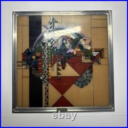 12 Frank Lloyd Wright Stained Glass Sun Catcher Abstract May Basket Fruit Bowl