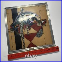 12 Frank Lloyd Wright Stained Glass Sun Catcher Abstract May Basket Fruit Bowl