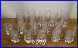 15 Frank Lloyd Wright/Miller Rogaska Highball Crystal Glass 2000 Slovenia 14oz