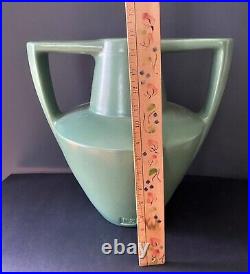 16 Teco Frank Lloyd Wright Matte Pottery Green Vase Mid Century Modern Style