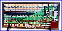 17 Frank Lloyd Wright Hillside Theatre Stain Art Glass Panel Window Sun Catcher