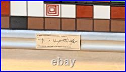 17 Frank Lloyd Wright Hillside Theatre Stain Art Glass Panel Window Sun Catcher