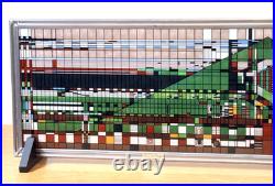 17 Frank Lloyd Wright Hillside Theatre Stain Art Glass Panel Window Sun Catcher