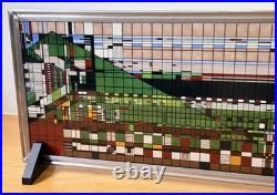 17 Frank Lloyd Wright Hillside Theatre Stain Art Glass Panel Window Sun Catcher
