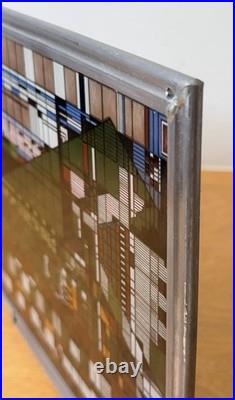 17 Frank Lloyd Wright Hillside Theatre Stain Art Glass Panel Window Sun Catcher