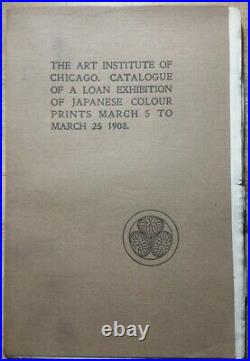 1908 Art Institute Chicago Catalogue Exhibit Japanese Prints Frank Lloyd Wright