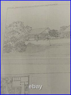 1910 Frank Lloyd Wright Wasmuth Portfolio Signed Blindstamp 1st Ed Tafel XXIII