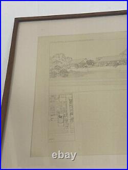 1910 Frank Lloyd Wright Wasmuth Portfolio Signed Blindstamp 1st Ed Tafel XXIII
