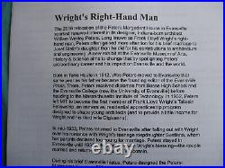 1926 Frank Lloyd Wright's right-hand man's father F. R. Peters signed Ind, letter