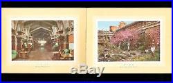 1935 Very Rare Frank Lloyd Wright Imperial Hotel Tokyo Booklet Color Interiors