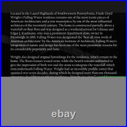 1939 The Falling Water Dwelling by Frank Lloyd Wright Poster Photo Print