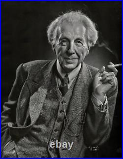 1946 Original Vintage FRANK LLOYD WRIGHT Architect YOUSUF KARSH Photo On 16x20