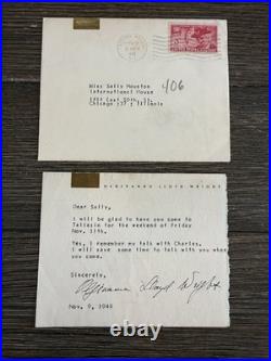 1949 Olgivanna Lloyd Wright Signed Taliesin Invitation Letter with Envelope FLW