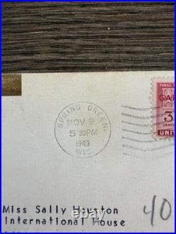 1949 Olgivanna Lloyd Wright Signed Taliesin Invitation Letter with Envelope FLW