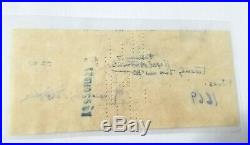 1950 Frank Lloyd Wright Farmers State Bank Check Hand Written And Signed