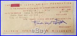 1951 Farmers State Bank Spring Green Wisconsincheck Frank Lloyd Wright $44.60