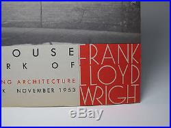 1953 Frank Lloyd Wright Rare'usonian House' Brochure Fine Architecture Prairie