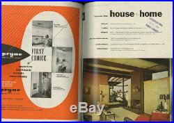 1953 Frank Lloyd Wright HOUSE + HOME 6-Volume SET Burton Schutt Edward Fickett