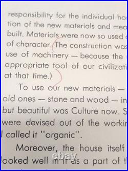 1953 Frank Lloyd Wright Rare'usonian House' Brochure Fine Architecture