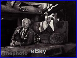 1954/83 Vintage 11x14 FRANK LLOYD WRIGHT Architecture Photo Art By YOUSUF KARSH