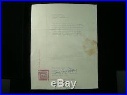 1957 Frank Lloyd Wright Typed & Signed Letter To Arthur Miller & Marilyn Monroe