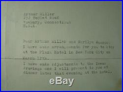 1957 Frank Lloyd Wright Typed & Signed Letter To Arthur Miller & Marilyn Monroe