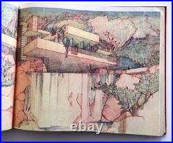 1959 Frank Lloyd Wright Book Drawings For A Living Architecture 1st Ed Book Gift