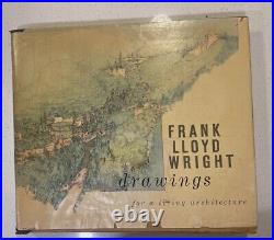 1959 Frank Lloyd Wright Book Drawings For A Living Architecture 1st Ed Book Gift