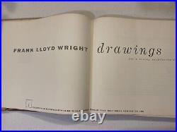 1959 Frank Lloyd Wright Book Drawings For A Living Architecture 1st Ed Book Gift