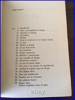 1960 Frank Lloyd Wright Usonia by Eduardo Sacriste + 10 Home Plans Book Español