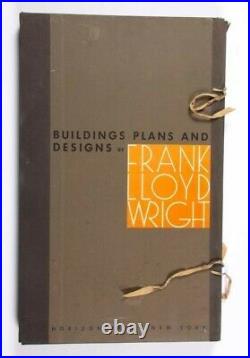 1963 BUILDING PLANS AND DESIGNS OF FRANK LLOYD WRIGHT Portfolio Ltd Ed #84A/2500