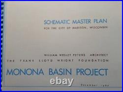1967 Monona Basin Madison WI Project Master Plan Frank Lloyd Wright Foundation