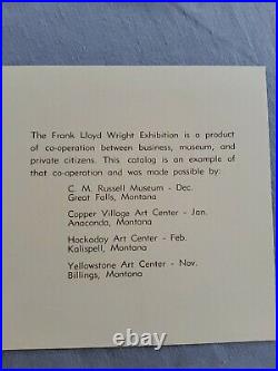 1973 Vintage FRANK LLOYD WRIGHT full folio from Yellowstone Art Center