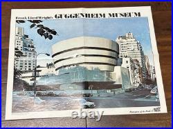 1979 Nos Guggenheim Museum Poster Art & Man Estate Vtg Frank Lloyd Wright