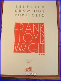 1982 Frank Lloyd Wright Selected Drawings Portfolio Art