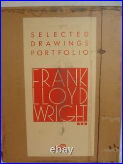 1982 Frank Lloyd Wright Selected Drawings Portfolio Art