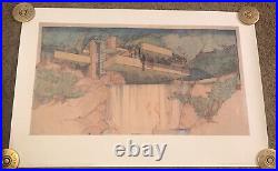 1984 Frank Lloyd Wright Foundation Print Fallingwater, Rolled, 24x36