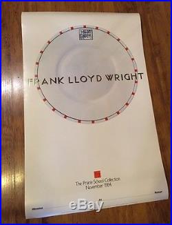 1984 Original Frank Lloyd Wright -Midway Gardens Print Poster -Prairie School
