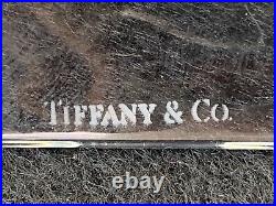 1986 TIFFANY & Co. FRANK LLOYD WRIGHT CRYSTAL CANDLESTICKS, 3 1/2