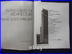 1987 In The Cause Of Architecture Frank Lloyd Wright Books Lot Of 4 Kd 8833