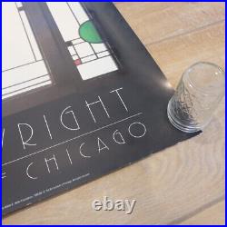 1988 Frank Lloyd Wright The Art Institute of Chicago Print Poster 35 x 26