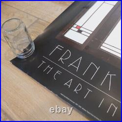 1988 Frank Lloyd Wright The Art Institute of Chicago Print Poster 35 x 26