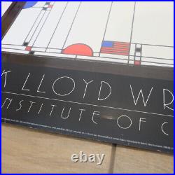 1988 Frank Lloyd Wright The Art Institute of Chicago Print Poster 35 x 26