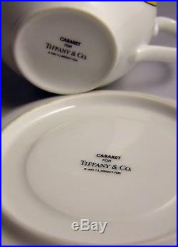 1990 Tiffany & Co. CABARET Frank Lloyd Wright Cup & Saucer MINT