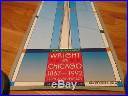 1992 Frank Lloyd Wright In Chicago 1867-1992 Poster/print-125th Anniversary