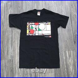 1993 Frank Lloyd Wright T-Shirt Mens Balloons and Confetti Window Vintage 90s M