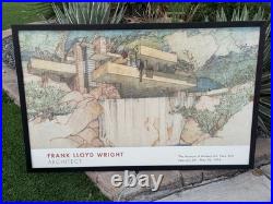 1994 Frank Lloyd Wright Architect Fallingwater New York Exhibition Poster Print