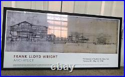 1994 Frank Lloyd Wright Architect Museum of Modern Art Poster Print Framed