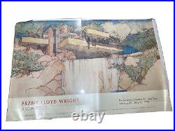 1994 Frank Lloyd Wright Fallingwater Poster Museum Of Modern Art NY 26x39